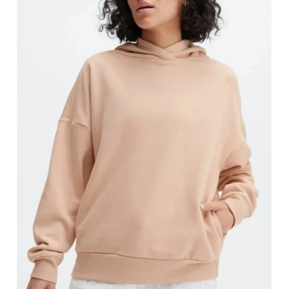 Fabletics Tops - Fabletics NEW Without Tag Womens Eco Go-To Pocket Hoodie in Tan Size L